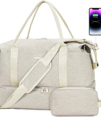 For Spirit Airlines 18x14x8 Personal Item Bag Underseat Carry On Bag with Wet Pocket & Shoe Compartment & USB Charging Port